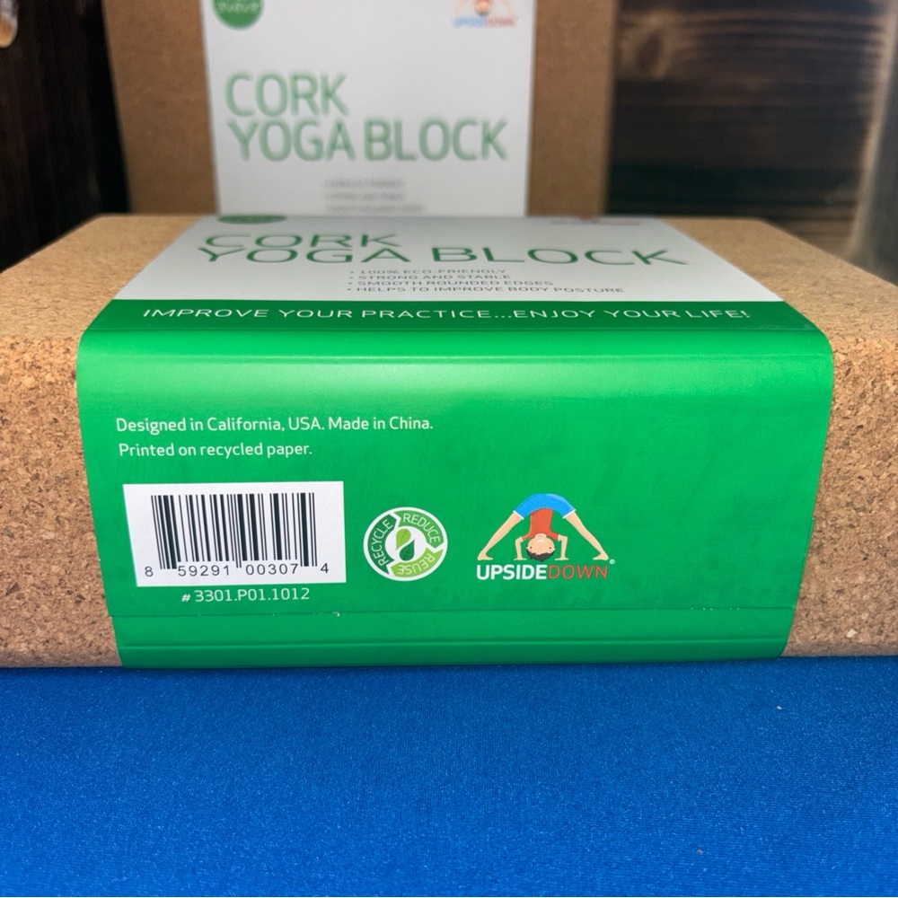 Lot of 2 Yoga Block Cork 9"/6"/3" High Quality! New 100%eco friendly - Picture 5 of 7